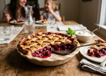 Torta de cereja em 5 passos: a receita de um clássico americano, pronta em 40 minutos