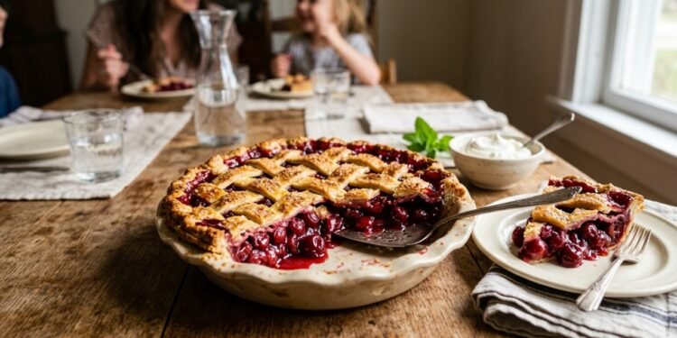 Torta de cereja em 5 passos: a receita de um clássico americano, pronta em 40 minutos