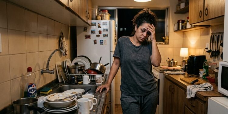 Psicologia explica por que lavar louça gera irritação e sensação de sobrecarga