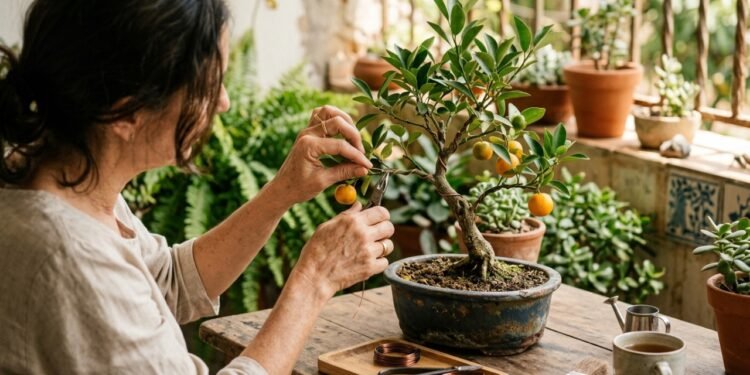 A técnica milenar para transformar árvores gigantes em miniaturas que encantam e perfumam o ambiente doméstico