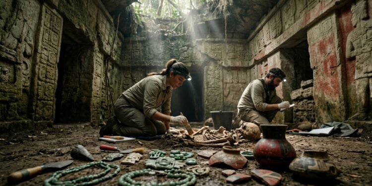 Arqueólogos encontram tumba real maia e revelam detalhes surpreendentes da antiga civilização