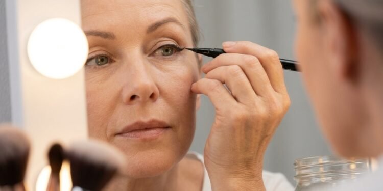 Nem traço grosso nem pele esticada, o detalhe de maquiagem que cria um lifting visual