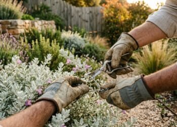 Estes cuidados essenciais garantem que o arbusto de folhas prateadas floresça várias vezes ao ano