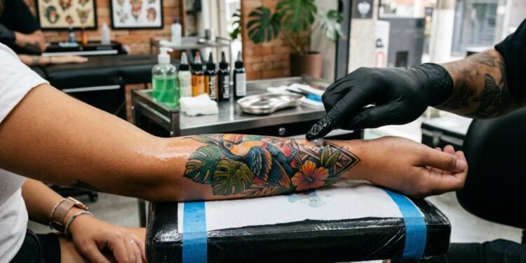 A transformação visual de uma tatuagem bem cuidada que reflete o respeito pela arte na pele