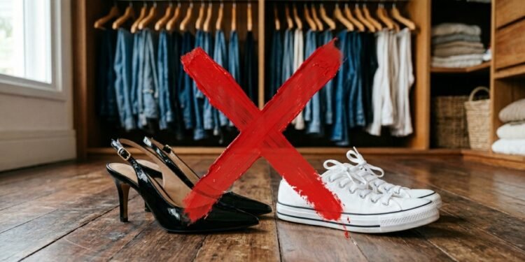 Nem scarpin nem tênis básico, as duas sandálias pretas que transformam qualquer jeans em look de revista