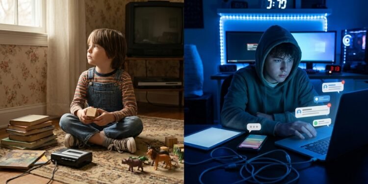 A psicologia revela que crianças dos anos 90 desenvolveram uma habilidade essencial que está desaparecendo na era digital