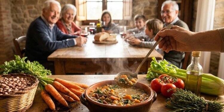 Sopa da longevidade da Itália conquista o mundo com ingredientes acessíveis e preparo fácil para o dia a dia