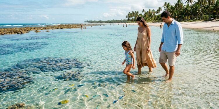 A praia baiana com piscina natural eleita entre as mais bonitas do Brasil abriga peixes coloridos a céu aberto