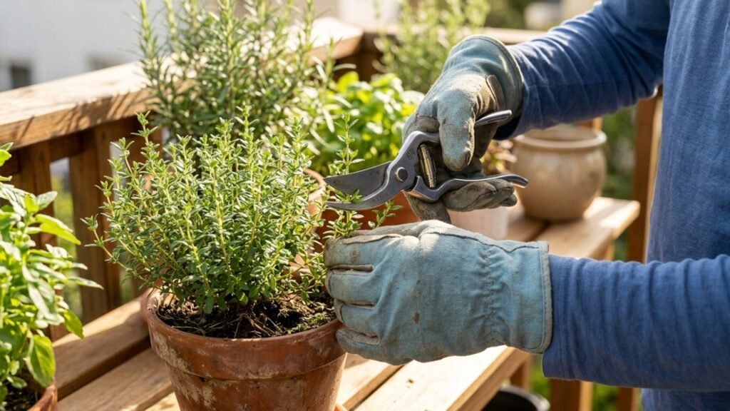 Erros na hora da colheita do tomilho que podem diminuir o aroma na hora de usar na cozinha