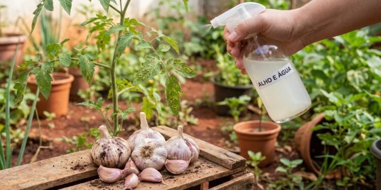 Essa solução com alho chamou atenção por proteger plantas de um jeito simples e natural