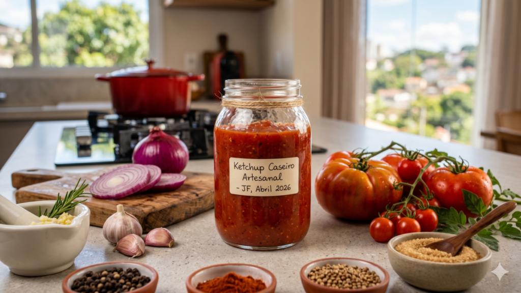 Ketchup caseiro é a melhor receita para lanches incríveis