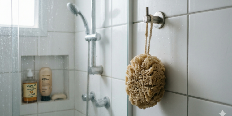 Esponja de banho pode acumular bactérias perigosas