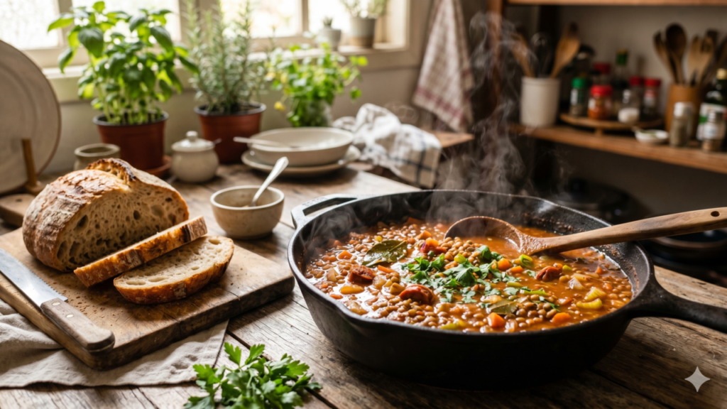 Receita de lentilhas surpreende pelo sabor intenso