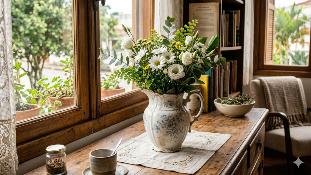 O uso surpreendente da leiteira de porcelana em casa