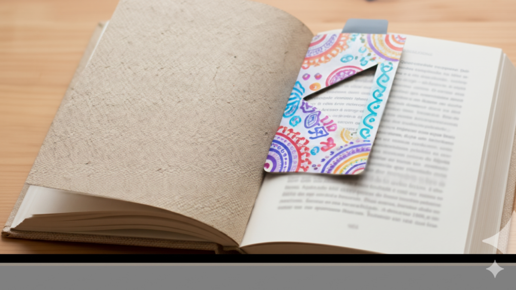 Cartão vencido vira marcador de livro útil e criativ