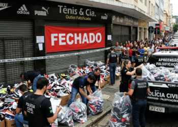 Operação apreende tênis falsificados e acende alerta