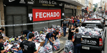 Operação apreende tênis falsificados e acende alerta