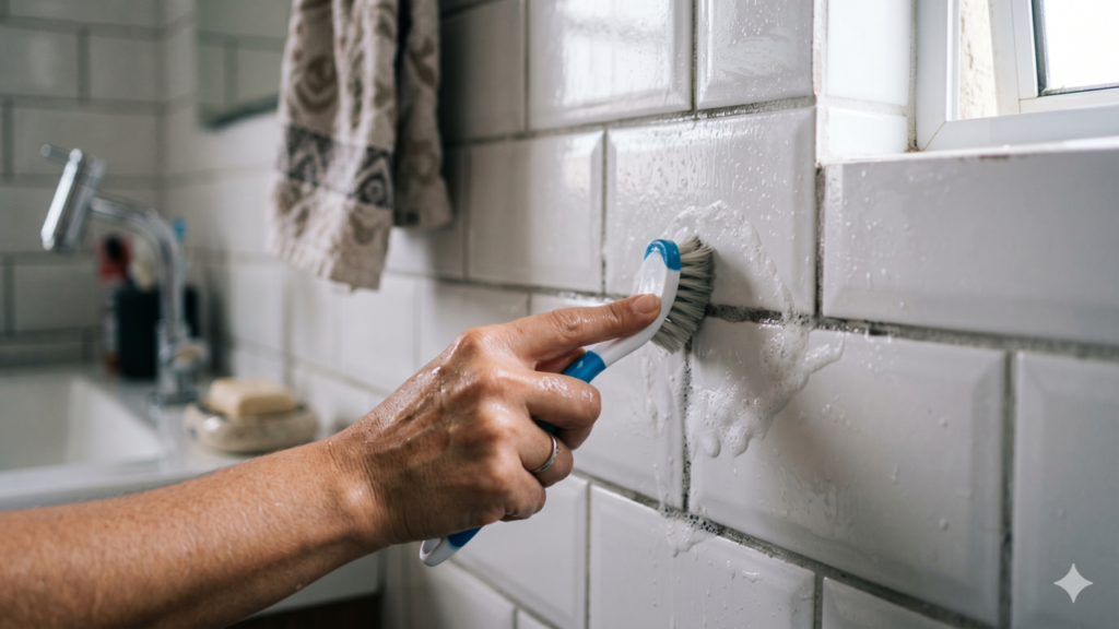 Limpar azulejos com bicarbonato