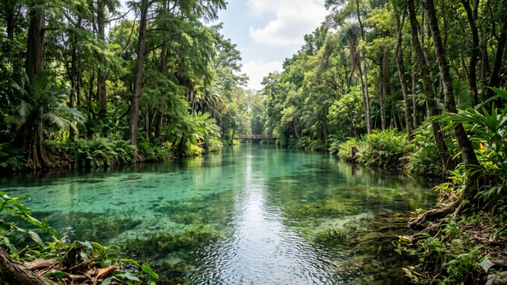 Quem entra nesse rio cristalino não quer sair