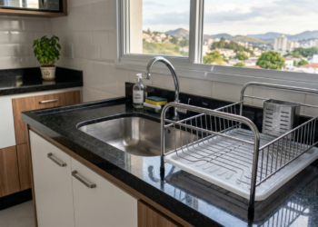 Cozinhas pequenas adotam solução prática e discreta