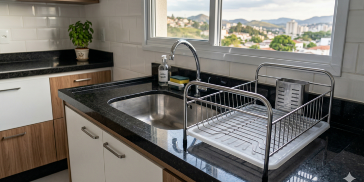 Cozinhas pequenas adotam solução prática e discreta