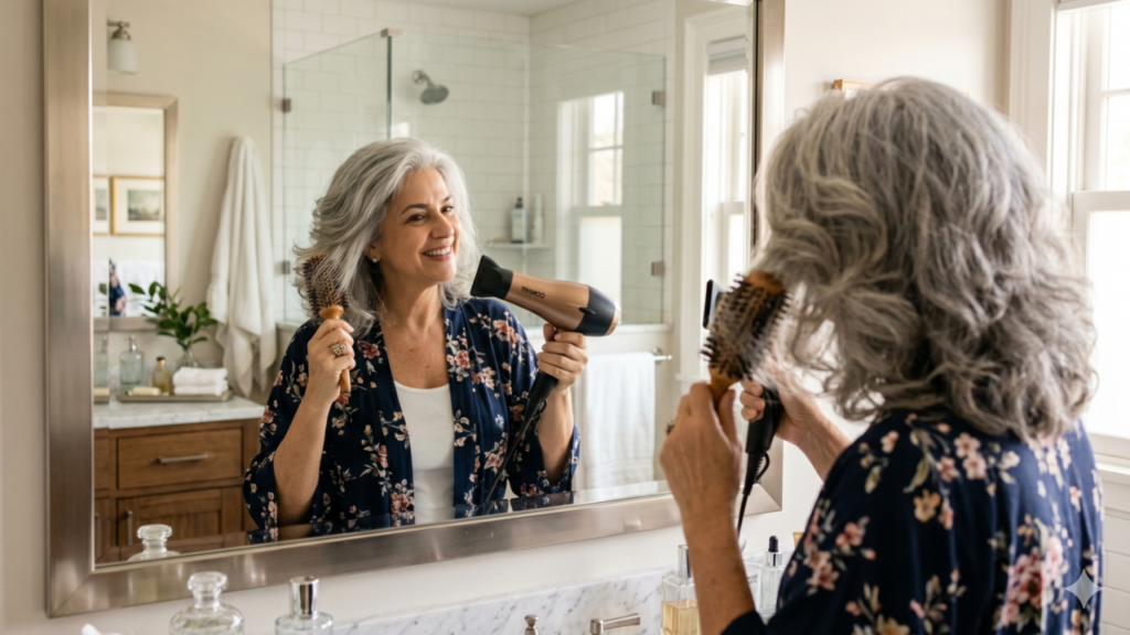 Cabelo fino após os 55 pode ganhar volume fácil