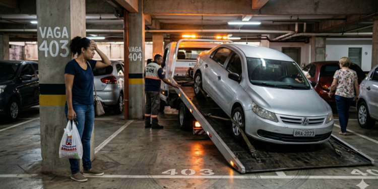 Guinchar carro em vaga de garagem pode dar problema legal