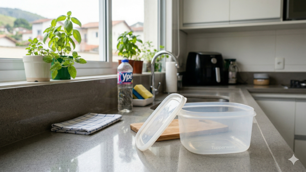 Bicarbonato vira solução para cheiro em potes