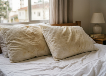 Como deixar almofadas brancas e livres de ácaros