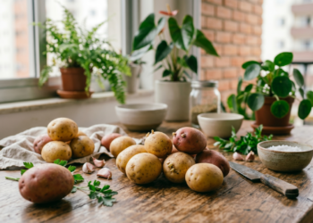 Descascar batata em segundos