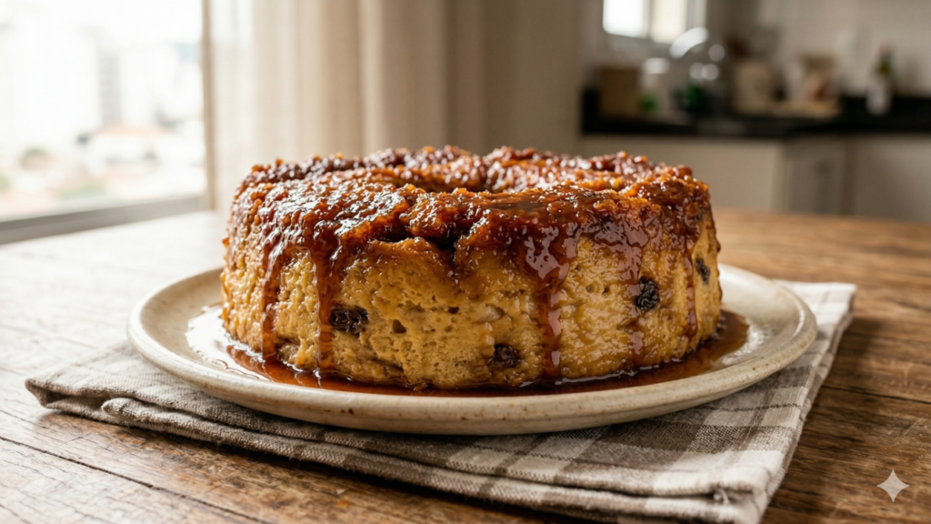 Essa receita de pudim de pão é puro sabor de infância