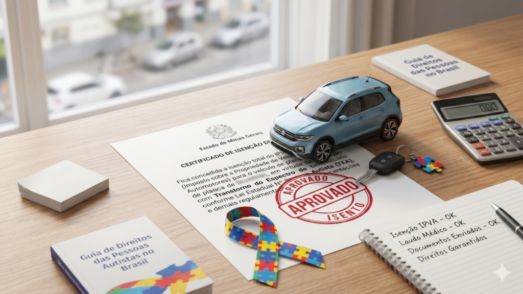 Isenção de IPVA para autismo pode aliviar o bolso