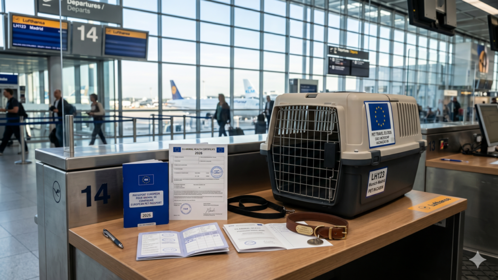 Europa muda regras para viajar com pets em 2026