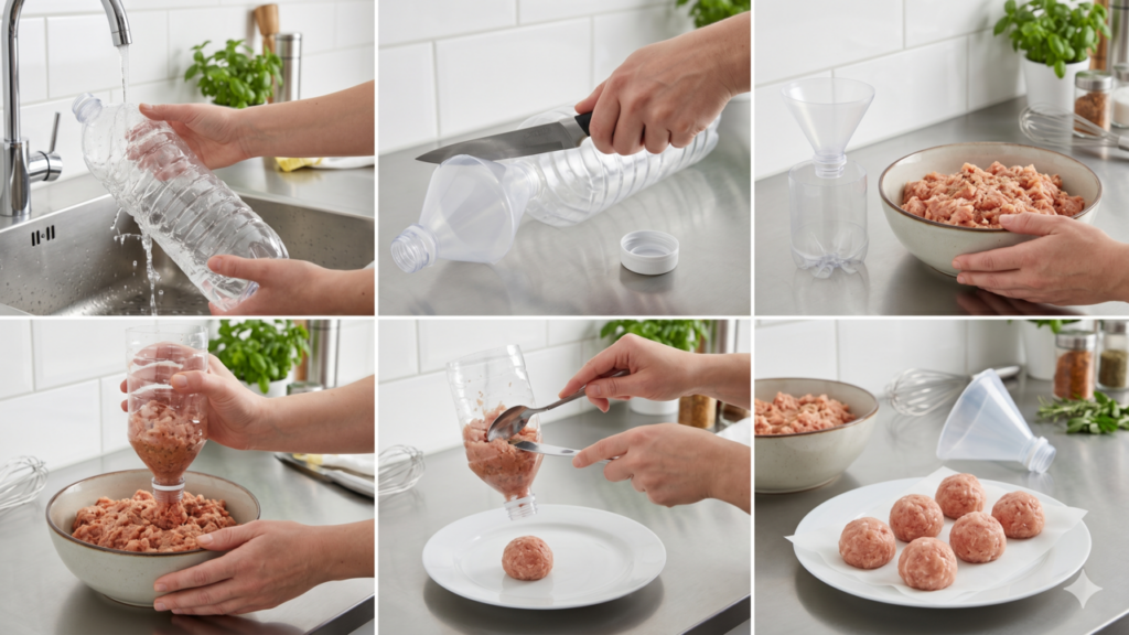 O truque da garrafa mudou essas almôndegas