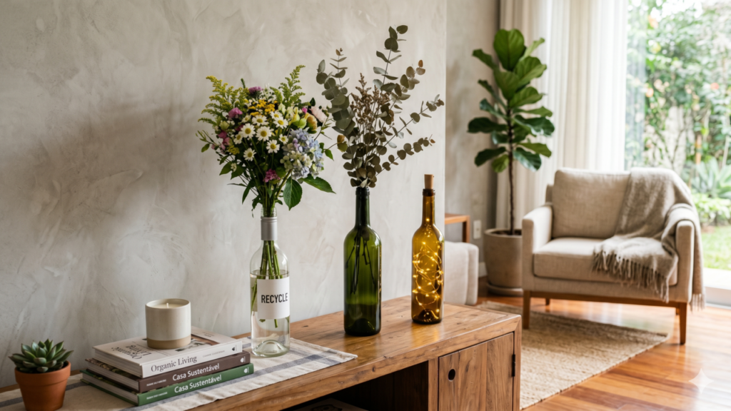 Garrafa de vinho vira a melhor decoração caseira