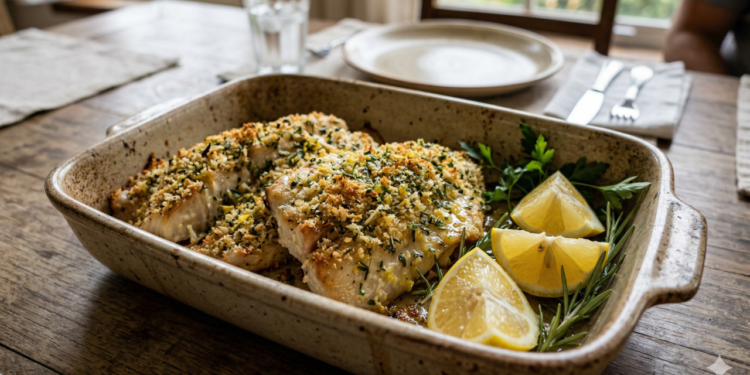 Peixe ao forno não gruda com esse truque simples