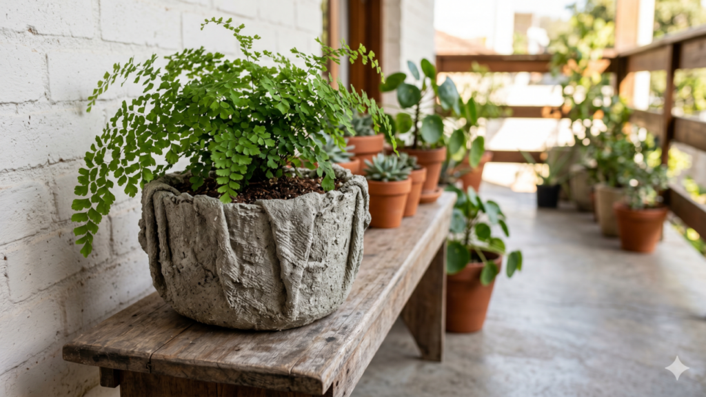 A toalha rasgada que virou vaso e surpreendeu todos
