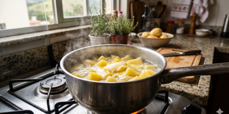 Batata cozida fica melhor com esse truque simples