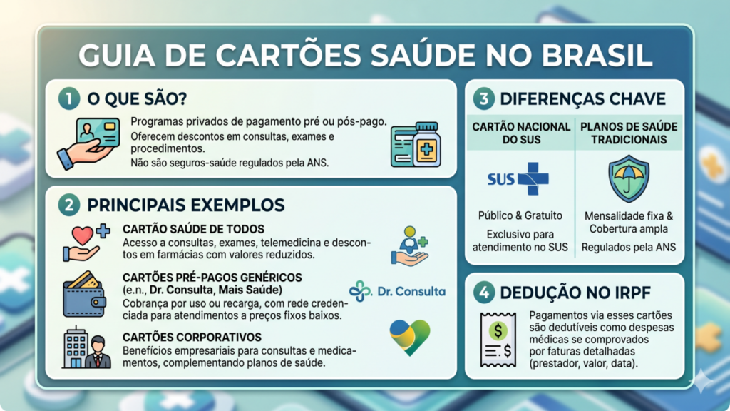 IR 2026 muda despesas médicas com cartão saúde