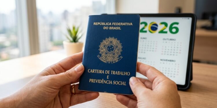 Trabalhador com carteira assinada precisa ter atenção: jornada menor, aumento no salário mínimo e novas regras para domingos chegam em 2026