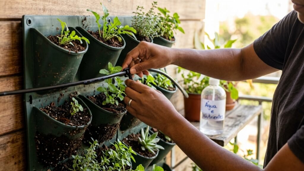 Crie um jardim vertical mesmo em espaços pequenos e sinta a diferença no clima da casa com mais verde e menos calor