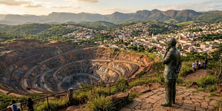 Uma montanha de 1.385 metros desapareceu: a cidade mineira a 2 horas de BH onde a paisagem valia menos que os lucros e o maior poeta brasileiro nasceu