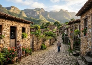 O vilarejo fantasma que tinha 3 mil habitantes e hoje tem menos de 300: com casas de pedra abandonadas que parecem ruínas medievais e formam um cenário cinematográfico único no Brasil, ideal para quem ama fotografia
