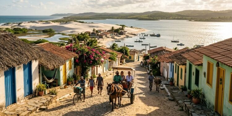 Sem asfalto e sem carros: a península do RN acessível só por barco que recebe 25 mil turistas em um único réveillon