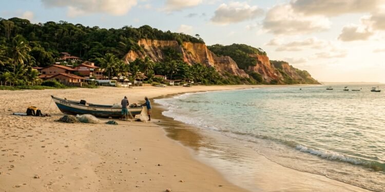 Praias vazias e 30 km de estrada de terra: o vilarejo fora do radar na Costa das Baleias