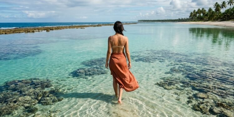 A praia alagoana com reconhecimento internacional e mar de piscina natural diante da segunda maior barreira de corais do mundo