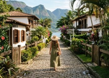A vila caiçara entre dois estados com piscina natural de águas transparentes que parece um aquário escondido na mata