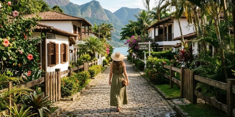 A vila caiçara entre dois estados com piscina natural de águas transparentes que parece um aquário escondido na mata