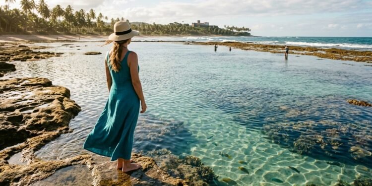 A vila de pescadores a 8 horas de BH com piscinas naturais que salvou as tartarugas marinhas do Brasil e guarda ruínas do único castelo medieval das Américas