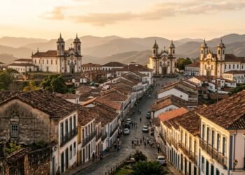 A 100km de BH, 1ª cidade brasileira eleita Patrimônio Mundial tem 13 igrejas barrocas e 400 kg de ouro em uma só matriz